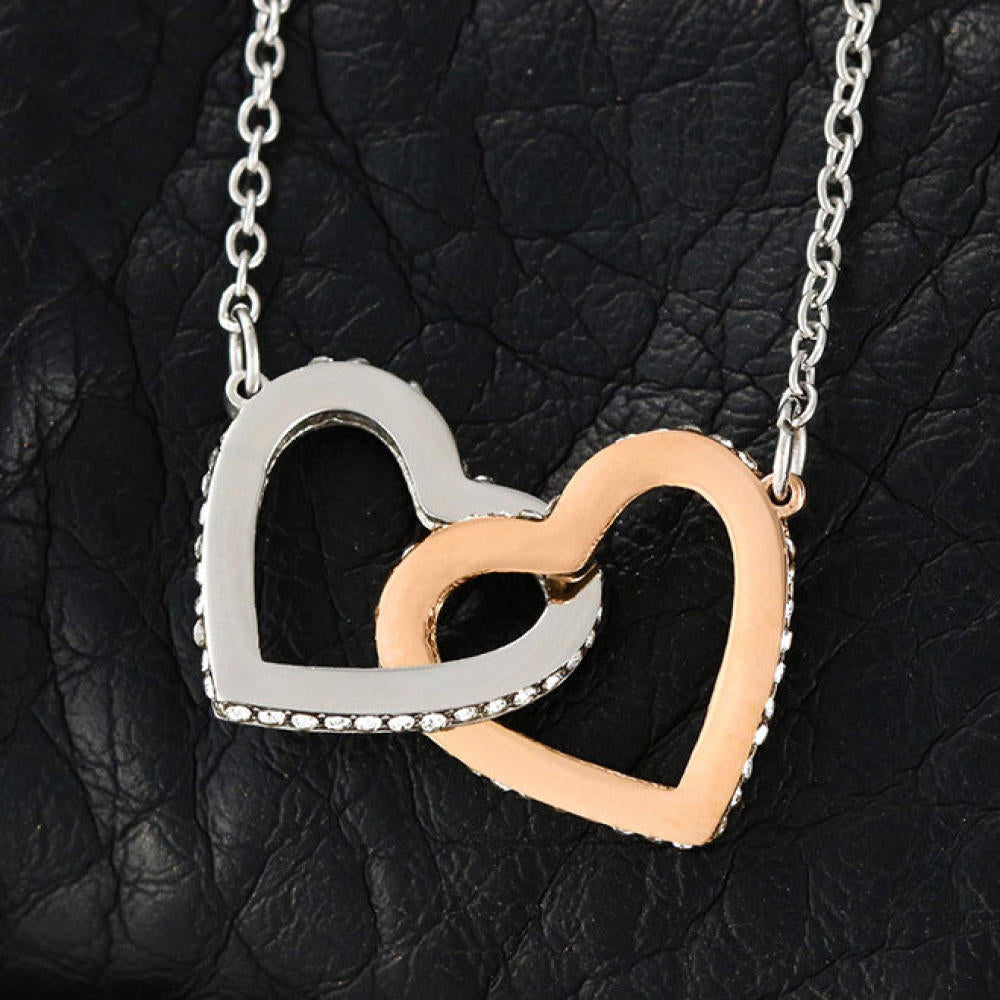 Dearest Friend Interlocking Heart Necklace