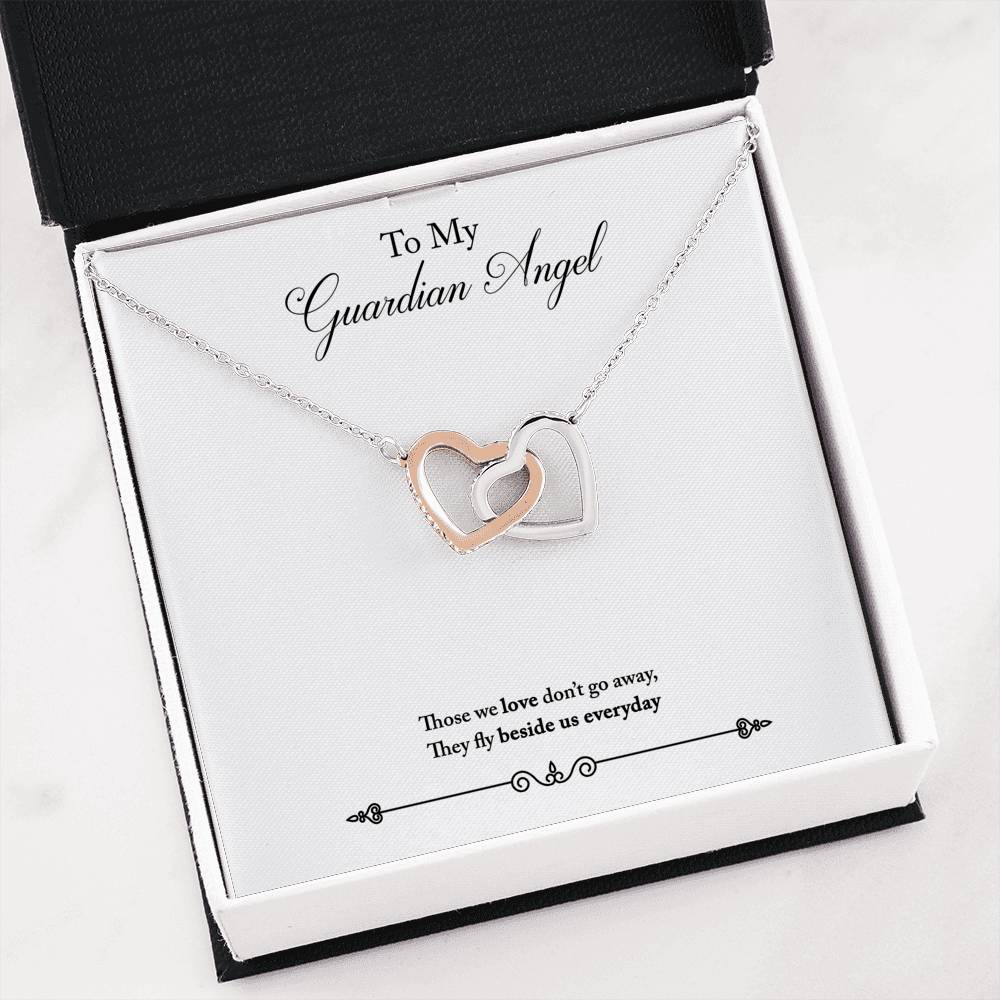 To My Guardian Angel Interlocking Necklace