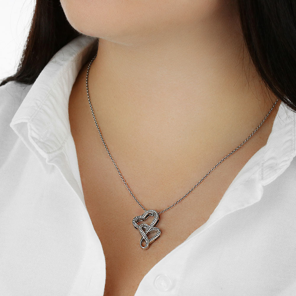 To My Wife | Double Heart Necklace