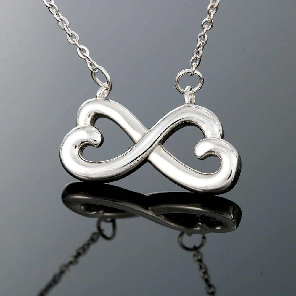To My Daughter Infinity Heart Necklace
