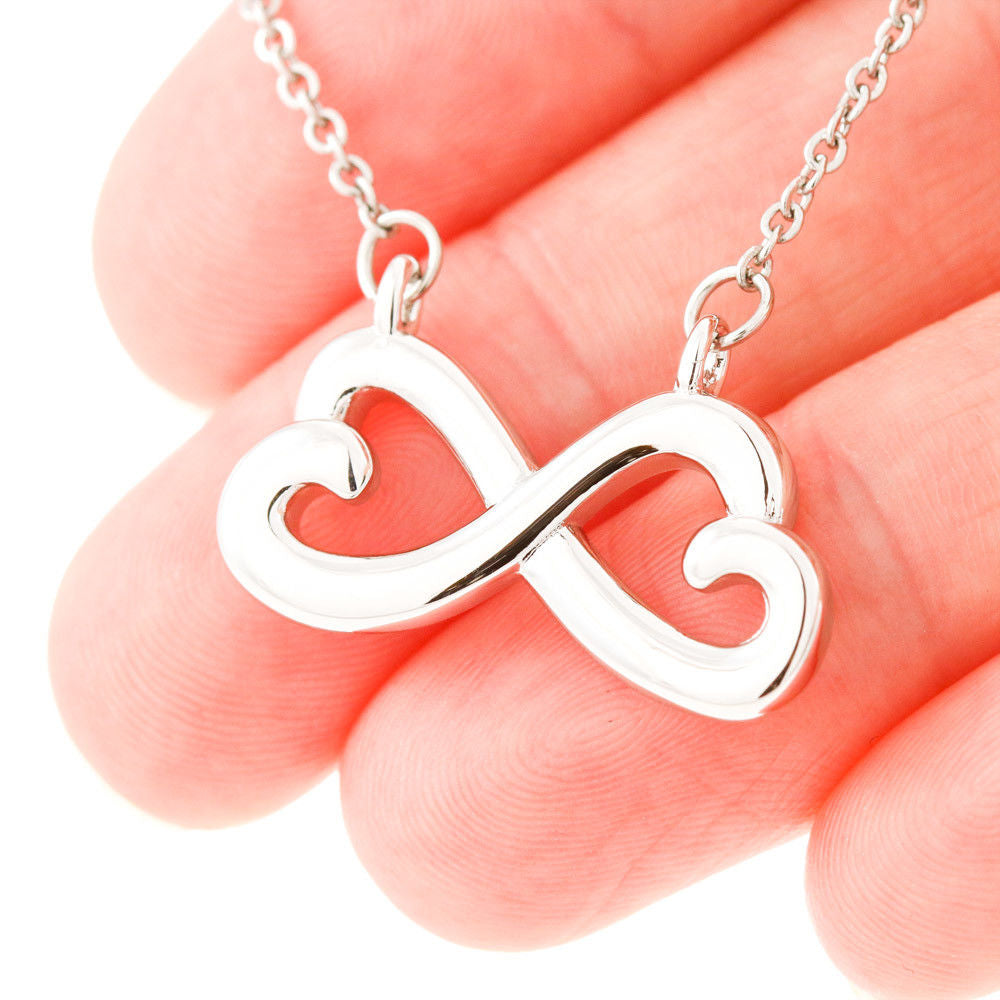 To My Daughter Infinity Heart Necklace