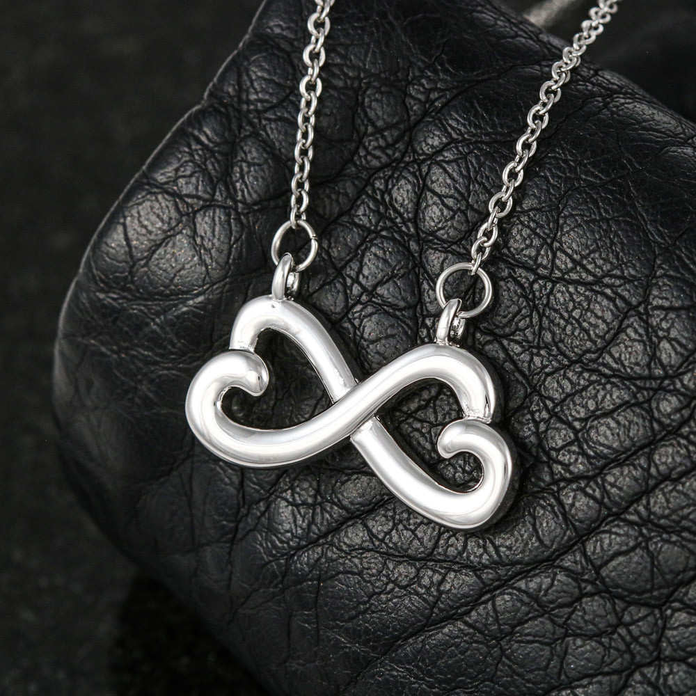 To My Daughter Infinity Heart Necklace