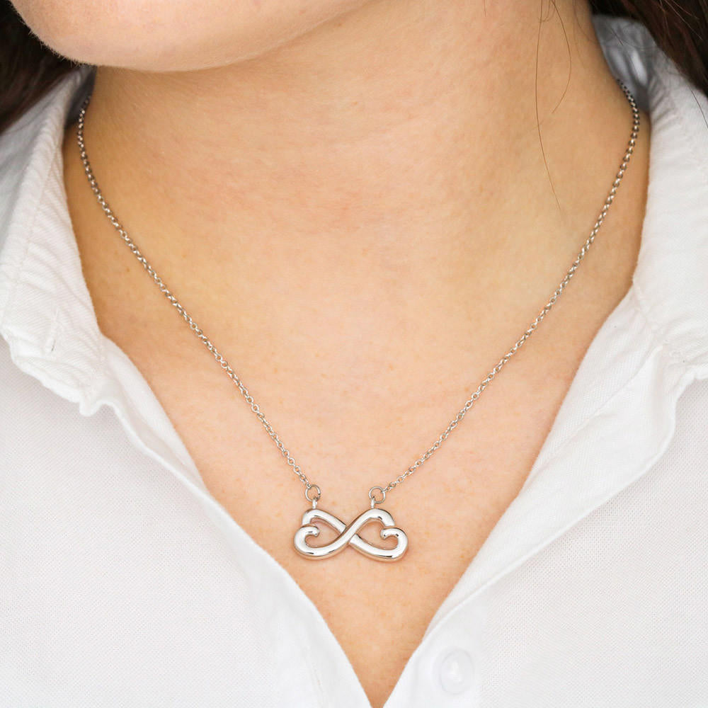 To My Daughter Infinity Heart Necklace