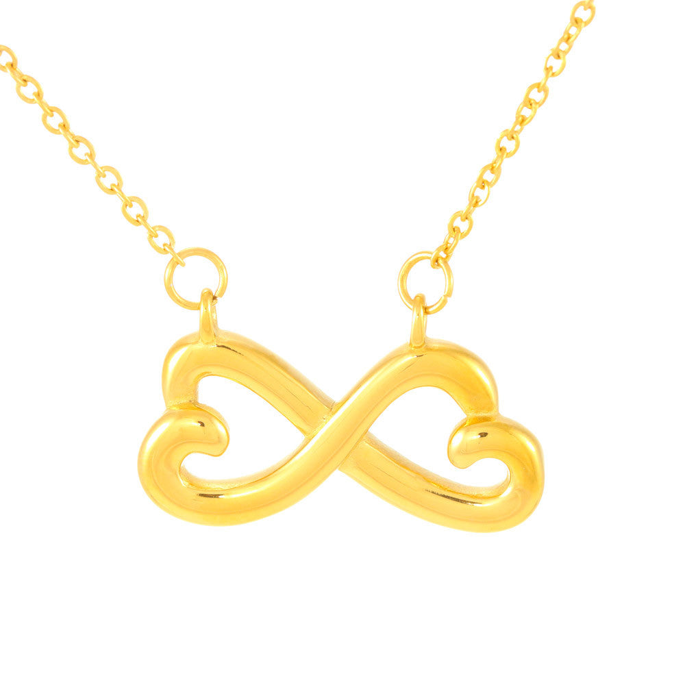 To My Daughter Infinity Heart Necklace