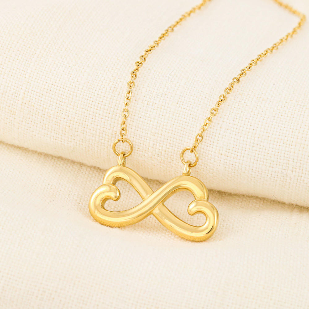 To My Daughter Infinity Heart Necklace