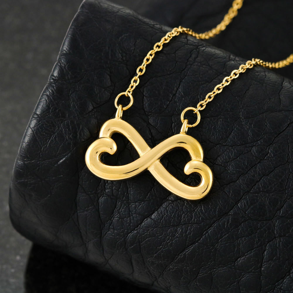 To My Daughter Infinity Heart Necklace