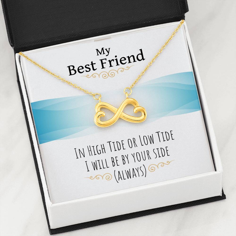 To My Best Friend Infinity Heart Necklace