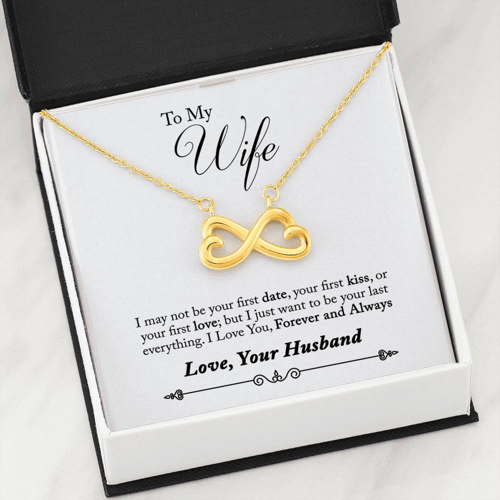 To My Wife Infinity Heart Necklace