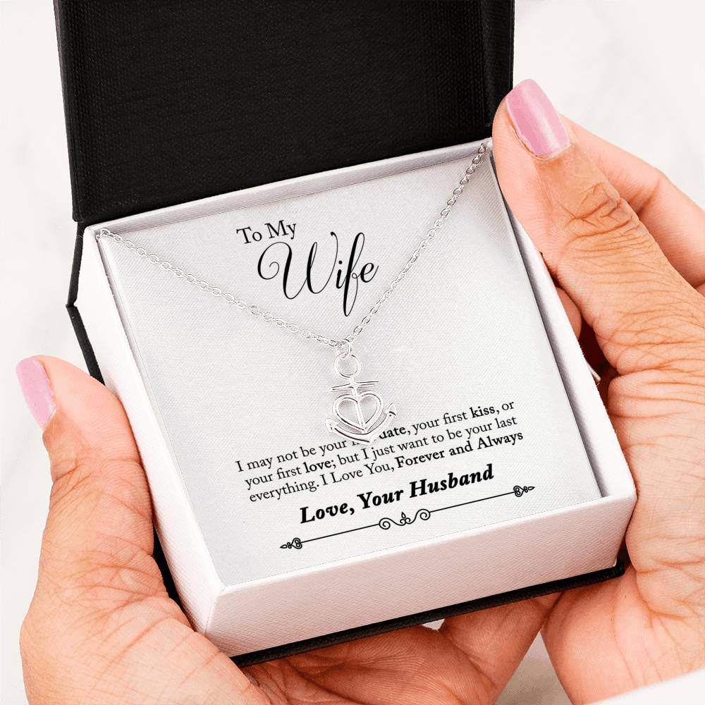 Forever & Always Anchor Pendant Necklace