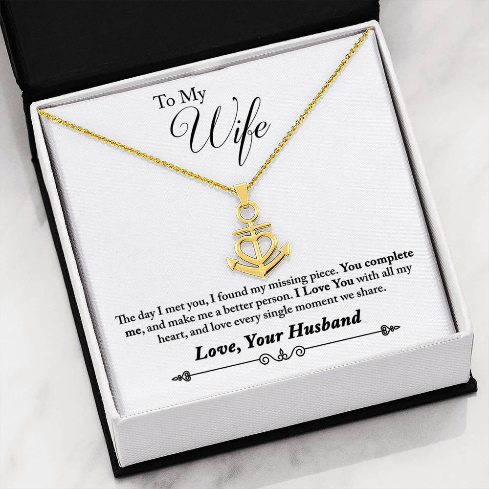 Anchor Necklace with Message Card