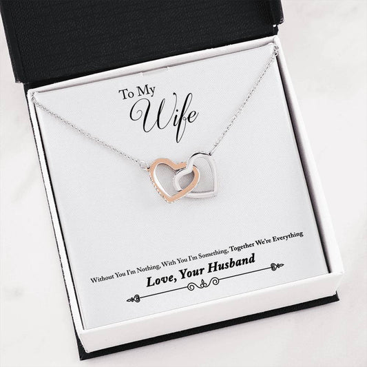 Without You I'm Nothing Interlocking Necklace