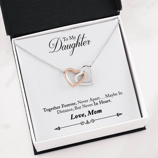 To My Daughter Interlocking Heart