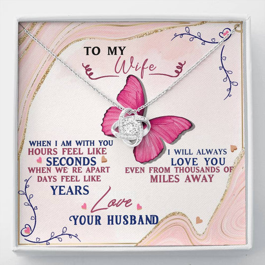 To My Wife Love Knot Necklace