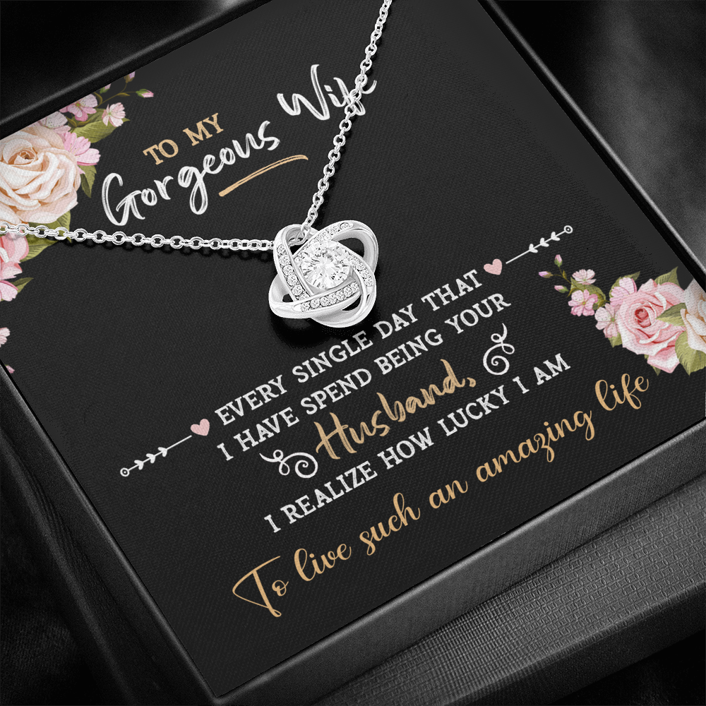 To My Wife Love Knot Necklace
