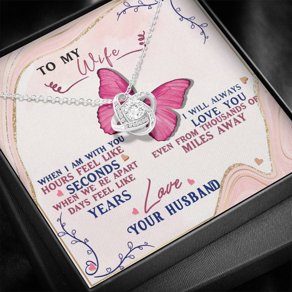 To My Wife Love Knot Necklace